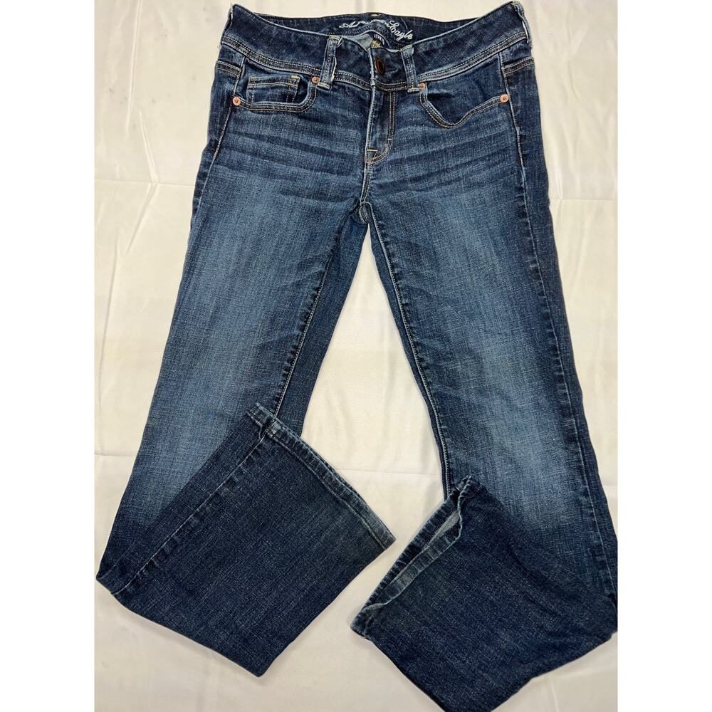American Eagle Original Boot Blue Jeans Stretch 4